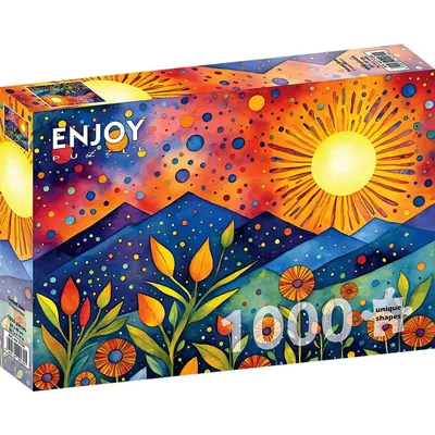 Image de Puzzle 1000 pièces Enjoy – Pluie au coucher du soleil
