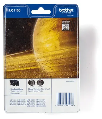 Image de Brother LC1100BKBP2 - 2er-Pack - Schwarz - original