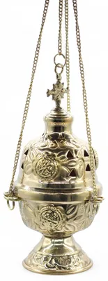 Image de Brûleur d'encens en laiton, suspendu