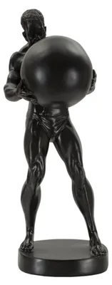 Immagine prodotto di Scultura Atlante mitologica in resina nera