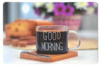 Produktbild von 4 Platzsets Tischsets je 43,5 x 28 cm, Farbe:Good Morning