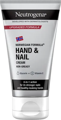 Produktbild von Handcreme, Neutrogena, Hand & Nagel, schnell einziehend, spendet trockener Haut intensiv Feuchtigkeit, stärkt die Nägel und macht die Nagelhaut weich, 75ml