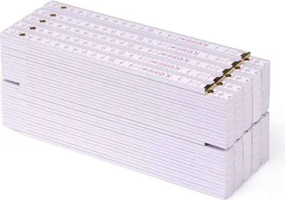 Obrázok produktu pre Metrie | Block-73 skládací metr, bílý, 3 m | 10 ks