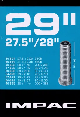 Produktbild von Impac 29 Zoll 27,5 " 28 " Schlauch AV Autoventil Schrader Ventil