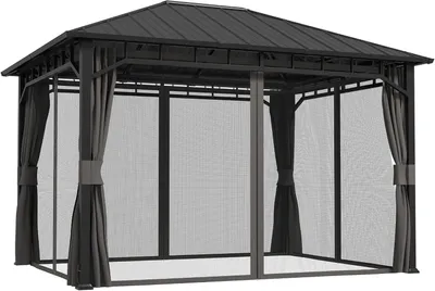 Produktbild von Gartenpavillon – Partyzelt – Überdachung – Gartenzelt – Pergola – 4 x 3 Meter