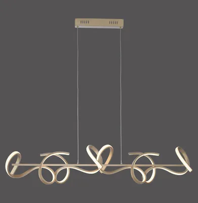 Produktbild von JUST LIGHT CURLS LED Pendelleuchte Warmweiss Dimmbar 40,8W 4-fach messingmatt 19033-60