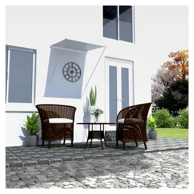 Produktbild von Einziehbare Markise 100×150 cm Creme für Balkon und Terrasse