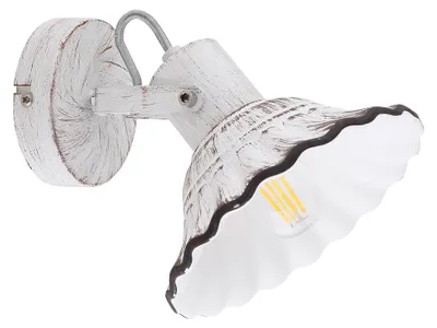 Image de Projecteur, orientable, céramique, peint en blanc, noir, L17cm