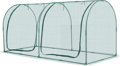 Obrázek produktu pro SucceBuy Ochranný stan pro rostliny 2489 x 1200 x 1200 mm, ochranná síť se zipem, odolný proti větru, pro vyvýšené záhony, zahradu, terasu a venkovní prostory