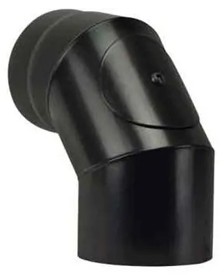 Image de SAVE Fumisteria Plus NNO1308 Conduit de cheminée d'angle Noir