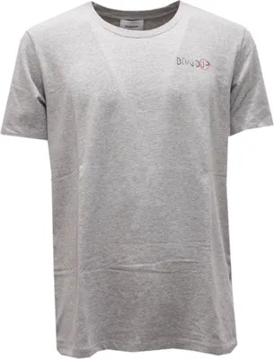 Image de 0258AI DONDUP t-shirt imprimé en coton pour hommes gris
