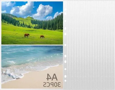Obrázek produktu pro Fotokapsy A4, dvojbalení, 120 fotografií, balení po 30 kusech, polypropylen