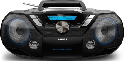 Produktbild von Philips CD-Soundmachine AZB798T/12, Analog & Digital, DAB, DAB+, FM, Spieler, CD, CD-R, CD-RW, Zurückspulen, Schnell vorwärts, Next, Zurück, Programm, Wiederholung, Mixen, 12 W