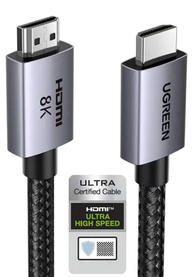 Produktbild von Ugreen 25911, 3 m, HDMI Typ A (Standard), HDMI Typ A (Standard), 3D, 48 Gbit/s, Schwarz