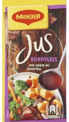 Obrázek produktu pro Maggi Jus Rundvlees Juspoeder 18g - Pikantní omáčka k masitým pokrmům, rychlá příprava