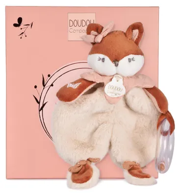 Image de Doudou et Compagnie Doudou hochet Mina - 18 cm