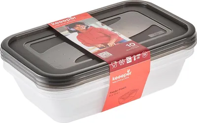 Image de keeeper 3067982700000 keeeper boîte de conservation "fredo fresh", 3x 2,4 litres, rectangulaire