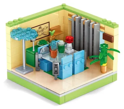 Immagine prodotto di ESSZIMMER - una mini-stanza costruita con blocchi - Ausini - 163 pezzi