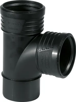 Zdjęcie produktu dla Odbočka odpadní odhlučněná Wavin SiTech+ PP STEA 87°, DN 110 x 110, černá