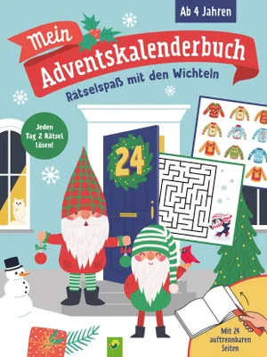 Produktbild von Mein Adventskalenderbuch Rätselspaß mit den Wichteln