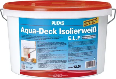 Produktbild von PUFAS Aqua-Deck Isolierweiß E.L.F. - 12,5 Liter