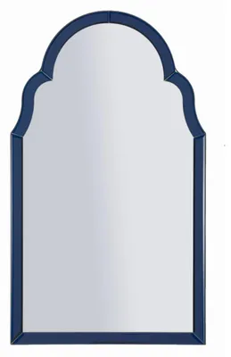 Obrázok produktu pre Nástenné zrkadlo Tangeri Arch s tmavomodrým rámom, 41 x 74 cm