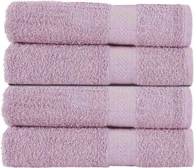 Immagine prodotto di Set di 4 asciugamani da bagno Unyqoos®, 70 x 140 cm, 100% cotone, 500 g/m² – morbidi, assorbenti e ad asciugatura rapida, ideali per il bagno, la doccia e la spiaggia