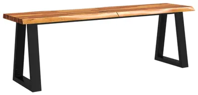 Produktbild von vidaXL Bank Baumkante 140 cm Massivholz Akazie