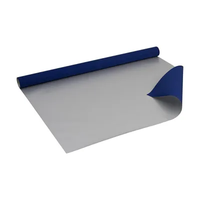 Immagine prodotto di Carta da pacchi blu e argento 0,70 x 10 m, stampata su entrambi i lati