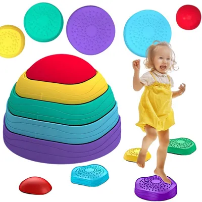 Obrázok produktu pre Woopie Sensory Path Balančné kamene pre deti Balance Training 5 ks.