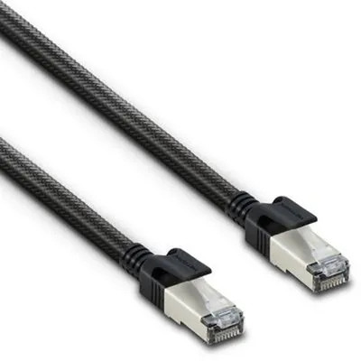 Produktbild von METRONIC, RJ45-Ethernet-CAT8-Stecker/Stecker-S/FTP-Kabel 1,5 m, Schwarz