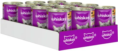 Produktbild von WHISKAS® Dose mit Geflügel in Terrine 12 x 400g