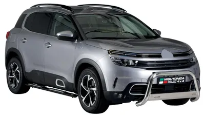 Image de Marchepieds Latéraux pour Citroen C5 Aircross 2018-2022 Acier Inoxydable Noir