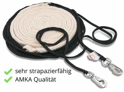 Produktbild von AMKA Doppellonge 16 Meter mit 2 Karabiner + Propylen Longierleine Longe