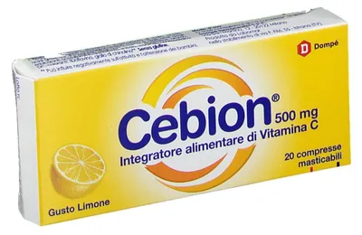 Immagine prodotto di Cebion Masticabile Limone Vitamina C 500 Mg 20 Compresse