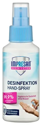 Produktbild von IMPRESAN Desinfektionsspray, Spray zur Desinfektion von Händen & Masken, 100 ml, Größe:1er Pack