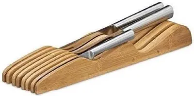 Produktbild von Famanu Messerblock aus Bambus - 5x9,5x40 cm, braun