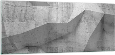 Produktbild von Bilder auf glas - Einteilig - Beton Wand Grau - 100x40cm - Glasbilder - Wandbilder - Bilder - zum Aufhängen bereit - Wanddekoration aus Glas - Glas Bilder - Wandbild auf Glas - GAB100x40-4183