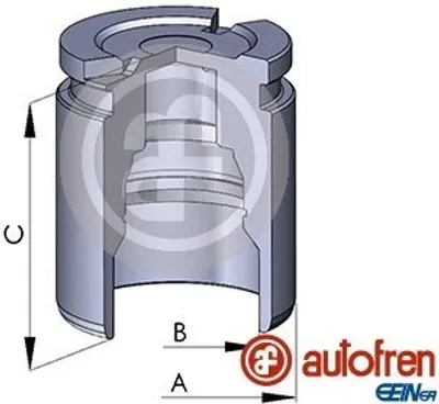 Produktbild von AUTOFREN SEINSA Bremssattel-Kolben für AUDI A4 Avant (8ED, B7) 43mm Stahl