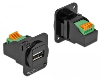 Image de DELOCK D-Typ Modul USB 2.0 Typ-A Buchse zu Terminalblock