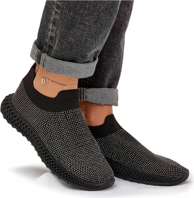 Produktbild von Damen Slip-On Sportschuhe Mit Dekoration D&A TW121 Schwarz 41