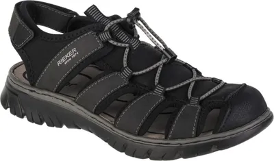 Produktbild von Rieker Herren Sandalen 21122-40, 21122-41, 21122-42, 21122-43, 21122-44, 21122-45, 21122-46 RIE-26770 schwarz/schwarz 43 [Schuhe Mann]