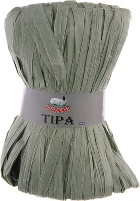 50g / 80m Tipa Raffia Papierschnur Papiergarn Dekoband Papierband grau