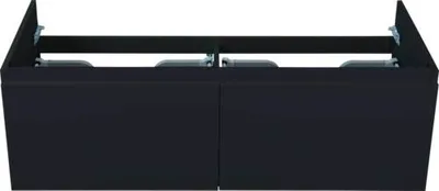 Produktbild von Sanox Waschtischunterschrank Frozen BxHxT 120 x 40 x 45 cm Frontfarbe schwarz matt