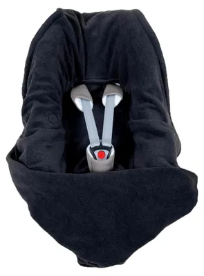 Produktbild von Fleece Einschlagdecke mit Gurtschlitzen für Autositze (3- und 5-Punkt) in Anthrazit