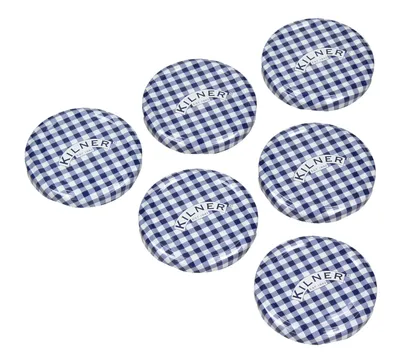 Obrázek produktu pro Šroubovací víčko 6 kusů pro sklenice TWIST OFF víčko Náhradní víčko 6,3 cm