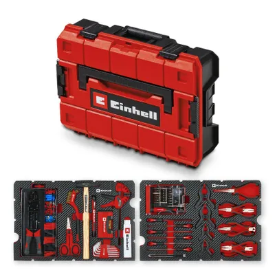 Zdjęcie produktu dla Zestaw narzędzi EINHELL do majsterkowania, 370512, E-Case, 153 elementy