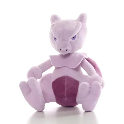 Produktbild von Mewtu Plüschtier 22 cm – Pokémon Kuscheltier – Weiches Spielzeug zum knuddeln