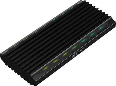 Image de Aisens ASM2-RGB012B/ M.2 SATA/NVMe External SSD Enclosure/ USB 3.2/ Screwless