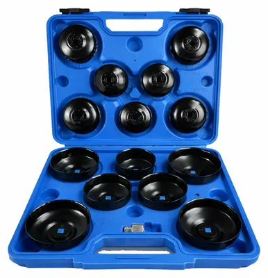 Immagine prodotto di Set-kit chiave a tazza filtro olio motore, auto smontaggio rimozione, chiavi coppe smontare filtri, 14 pezzi Gebo Tools